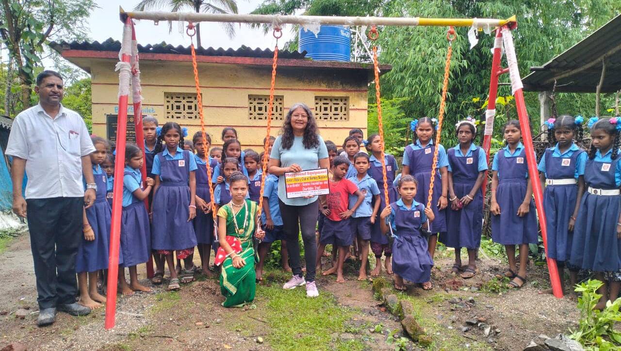 Empowering Tribal Schools: Roshni Foundation Distributes Playground Equipment to 14 Z.P. Schools